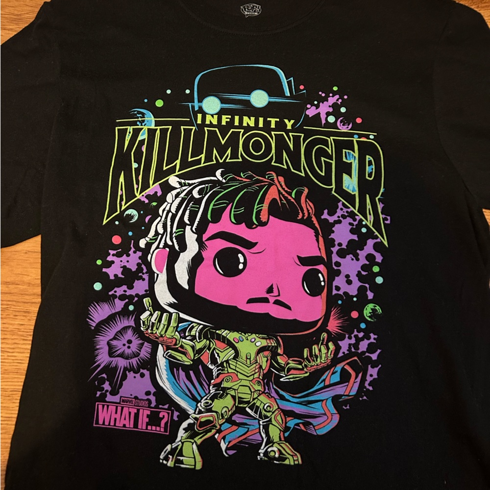 Marvels what if Killmonger shirt